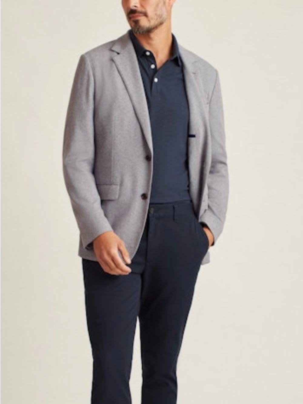 Bonobos Men's Gray Italian Knit Blazer 42L